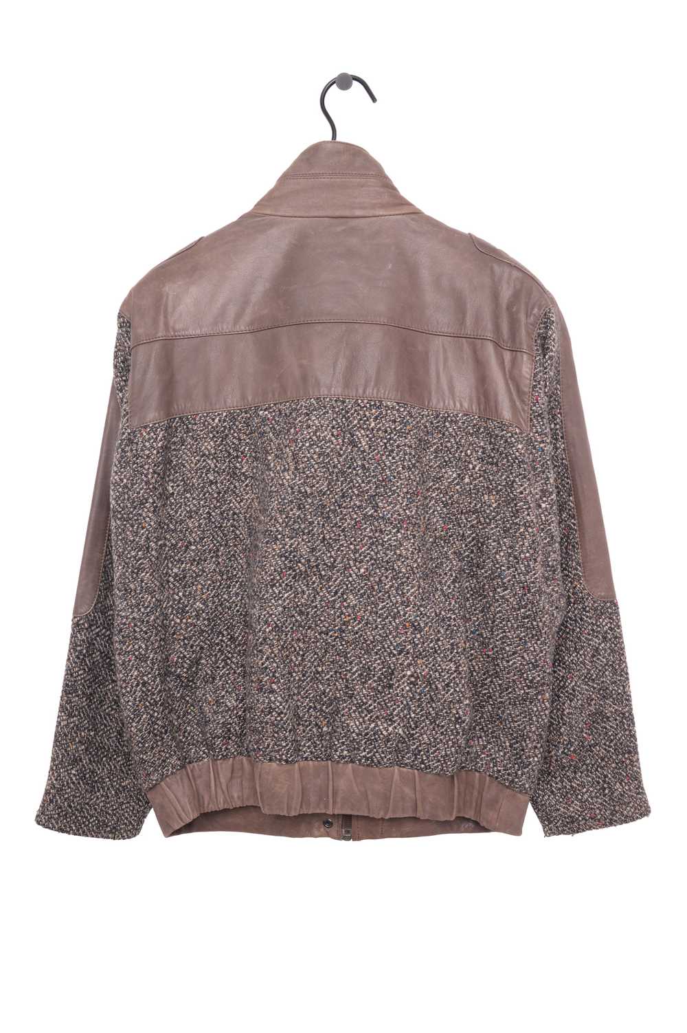 Leather and Wool Bomber - image 3