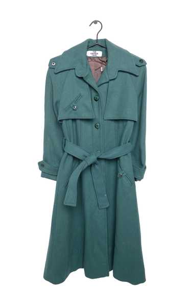 Green Wool Trench Coat