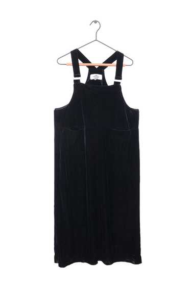 Velour Overall Midi Dress