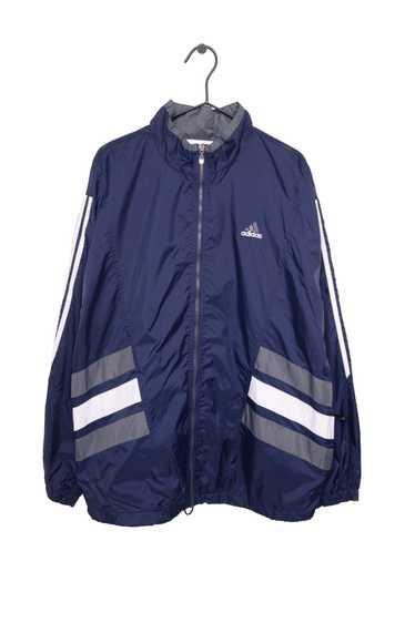 Navy Adidas Stripe Windbreaker