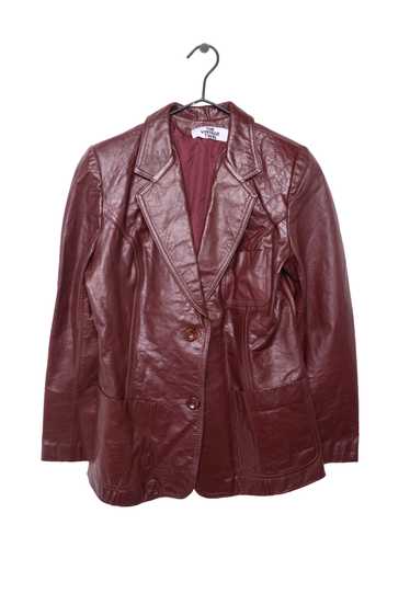 Burgundy Leather Jacket