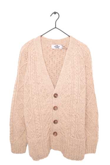 Wool Cable Knit Cardigan