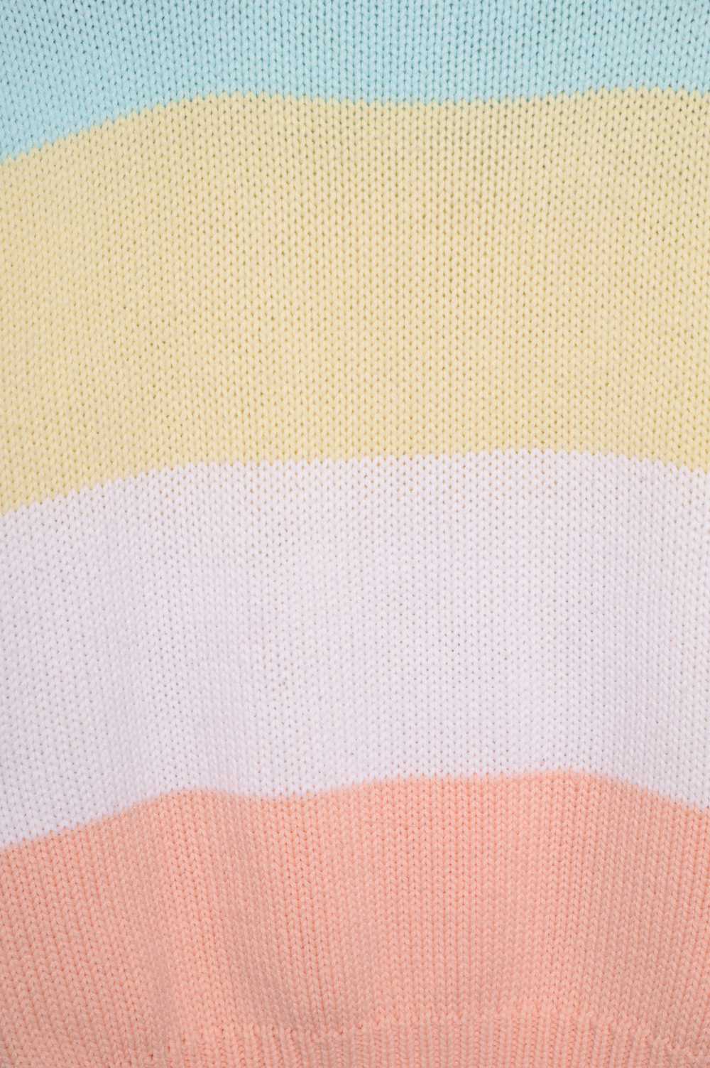 Pastel Stripe Turtleneck Sweater - image 2