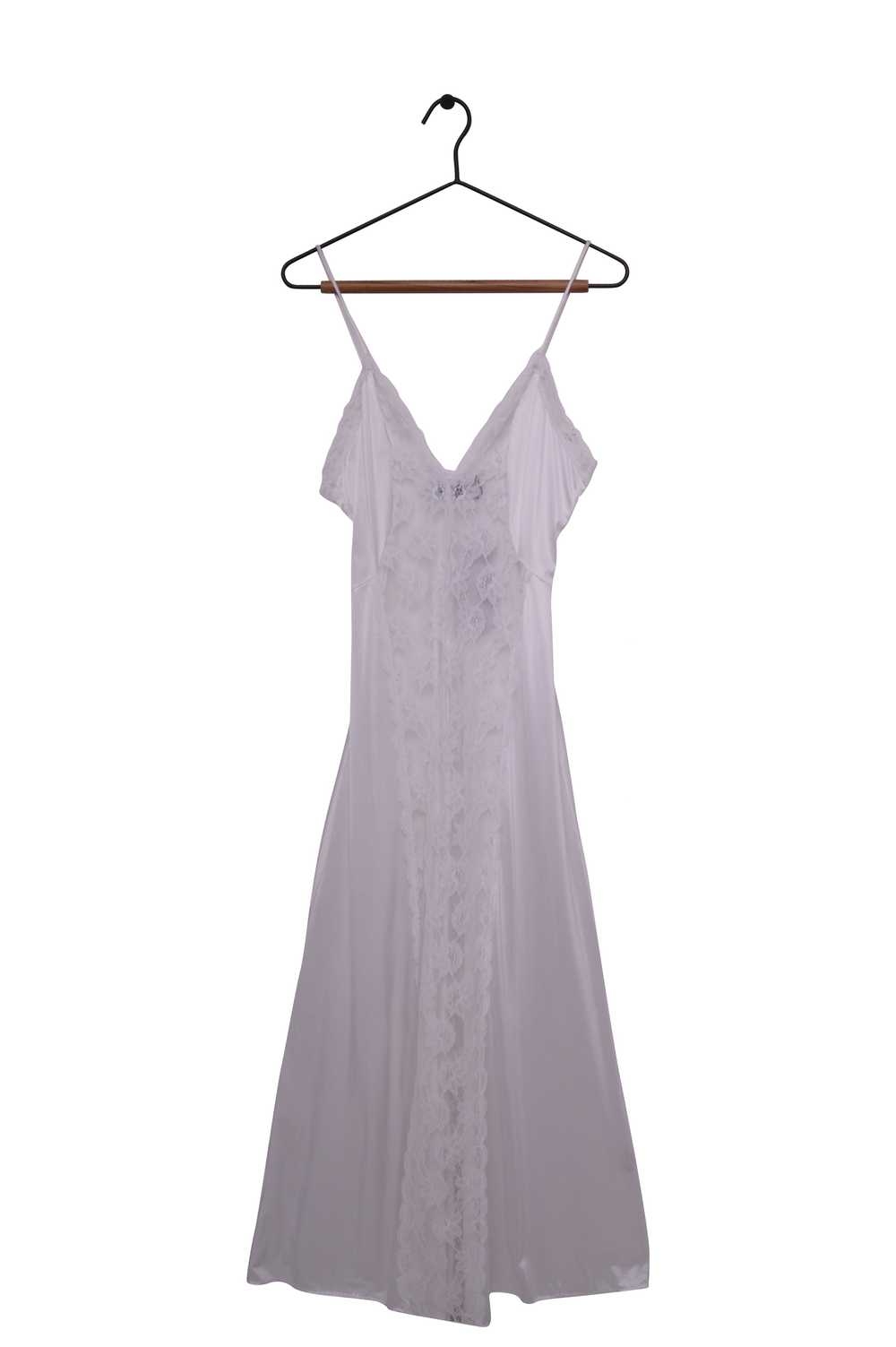 White Lace Maxi Slip Dress USA - image 1