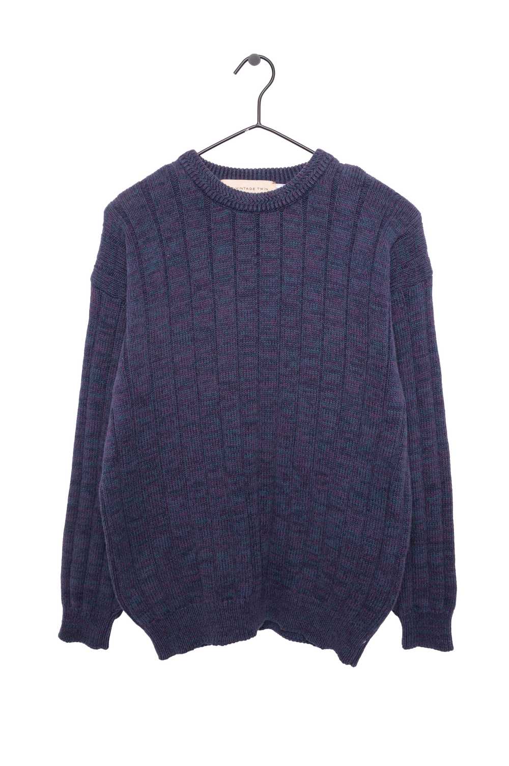 Blue Marled Sweater - image 1