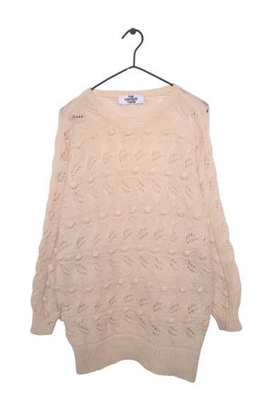 Open Knit Textured Sweater