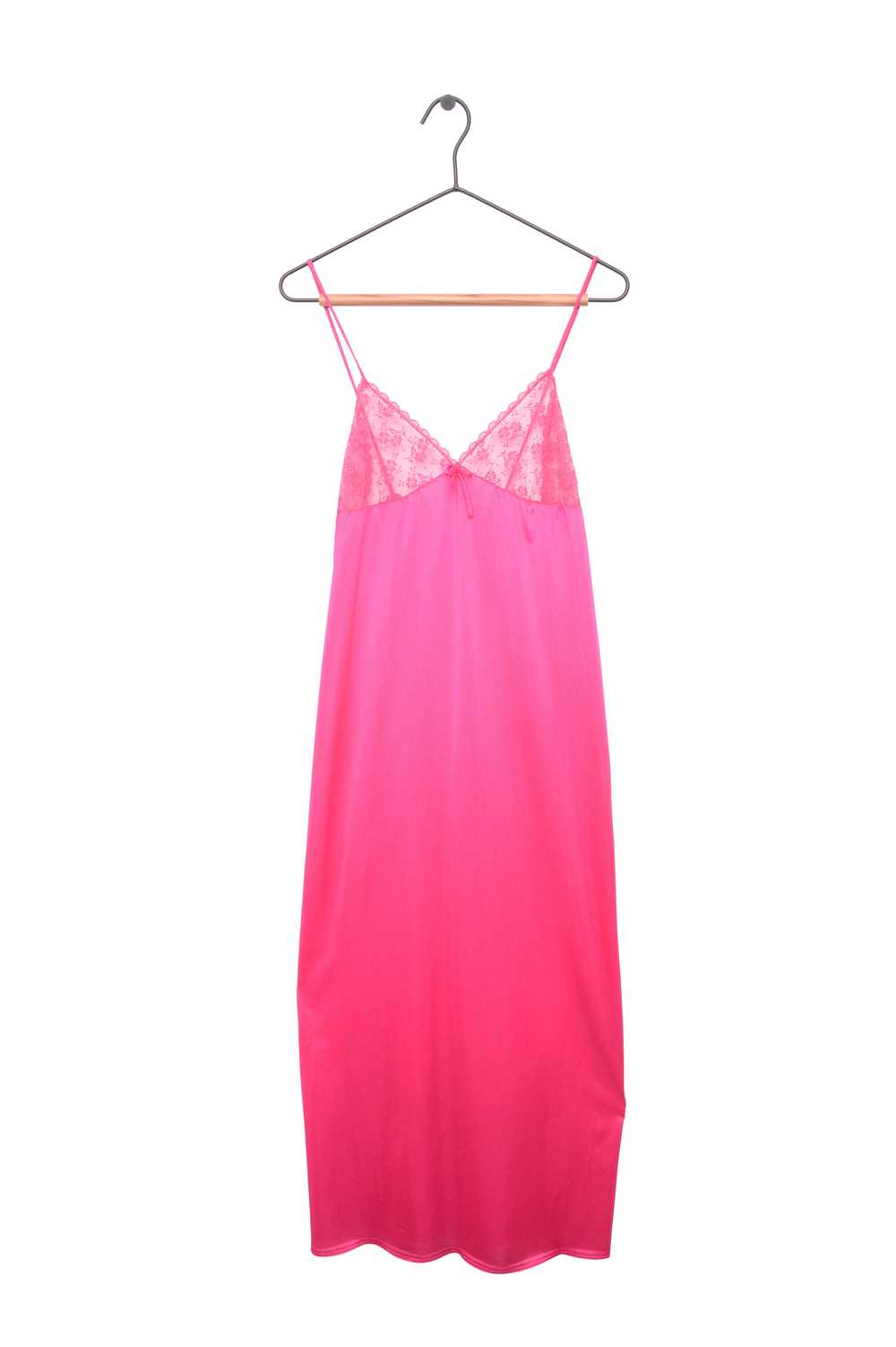 Sheer Panel Maxi Slip Dress - image 1