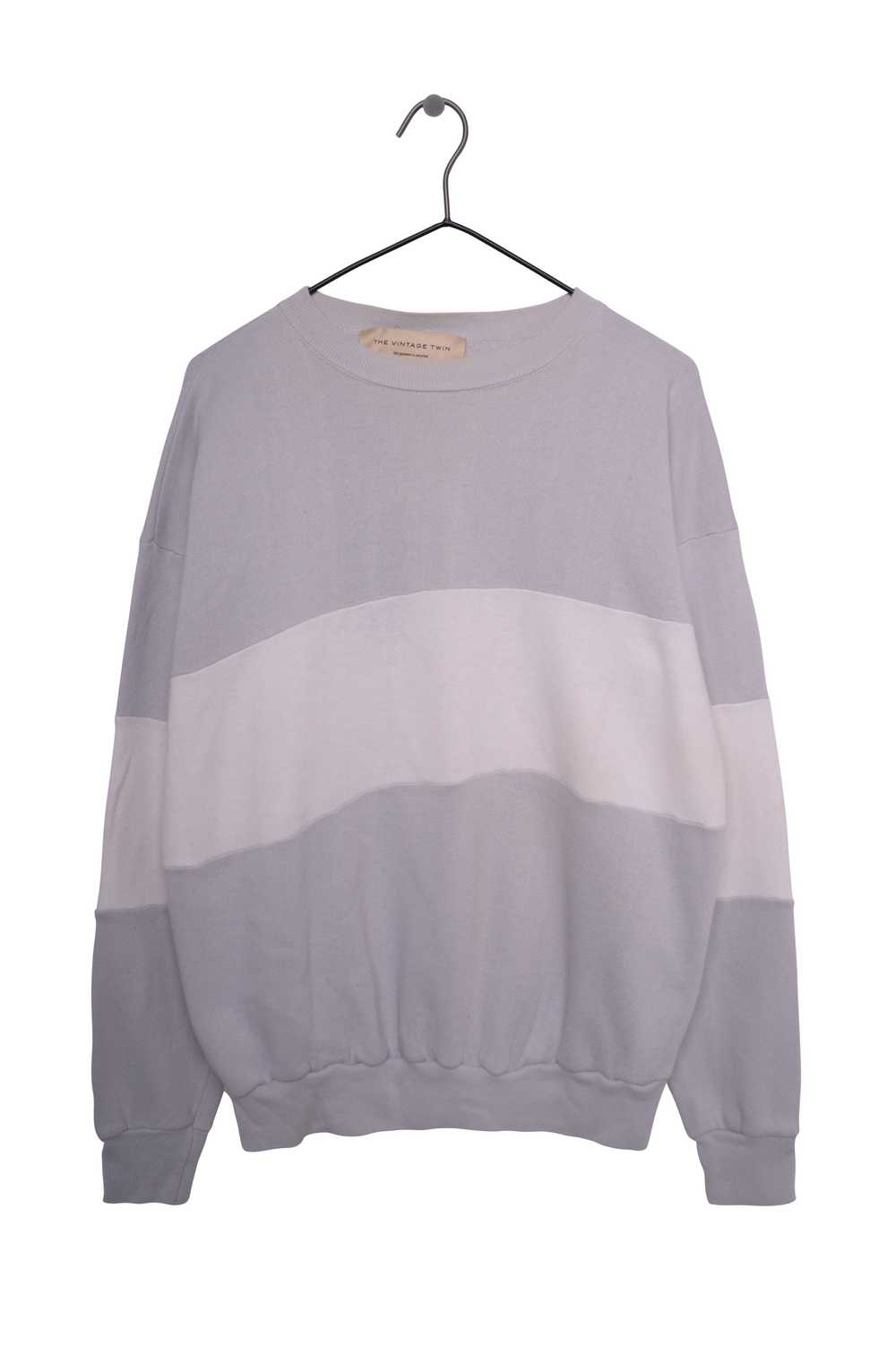 Gray Stripe Sweatshirt - image 1