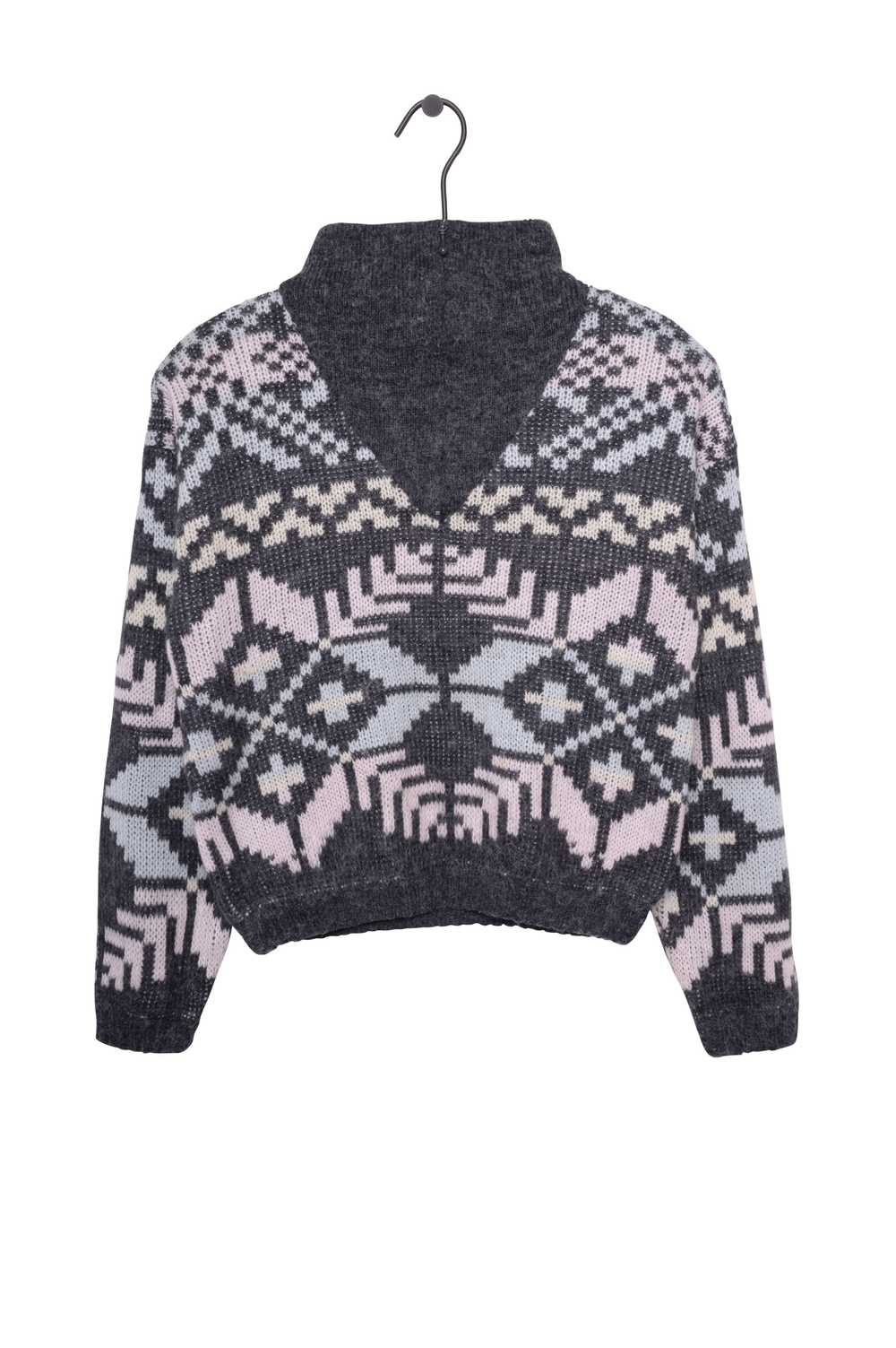 Quarter Zip Geo Sweater - image 1