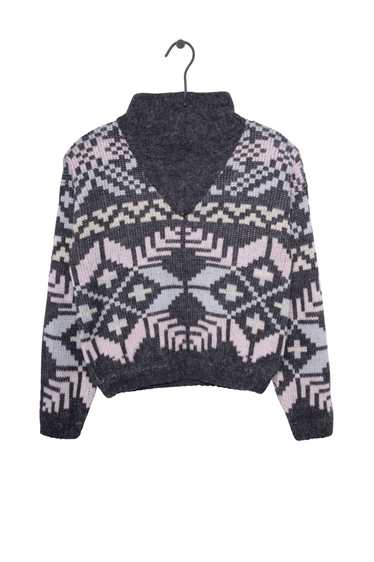 Quarter Zip Geo Sweater - image 1