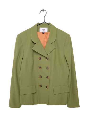 Double Breasted Olive Blazer