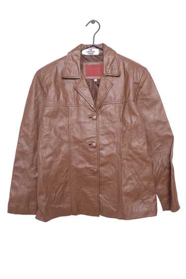 1970s Caramel Leather Jacket - image 1