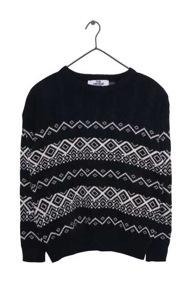 Black Geo Ski Sweater