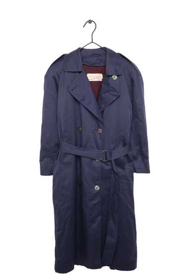 Belted Navy Trench Coat