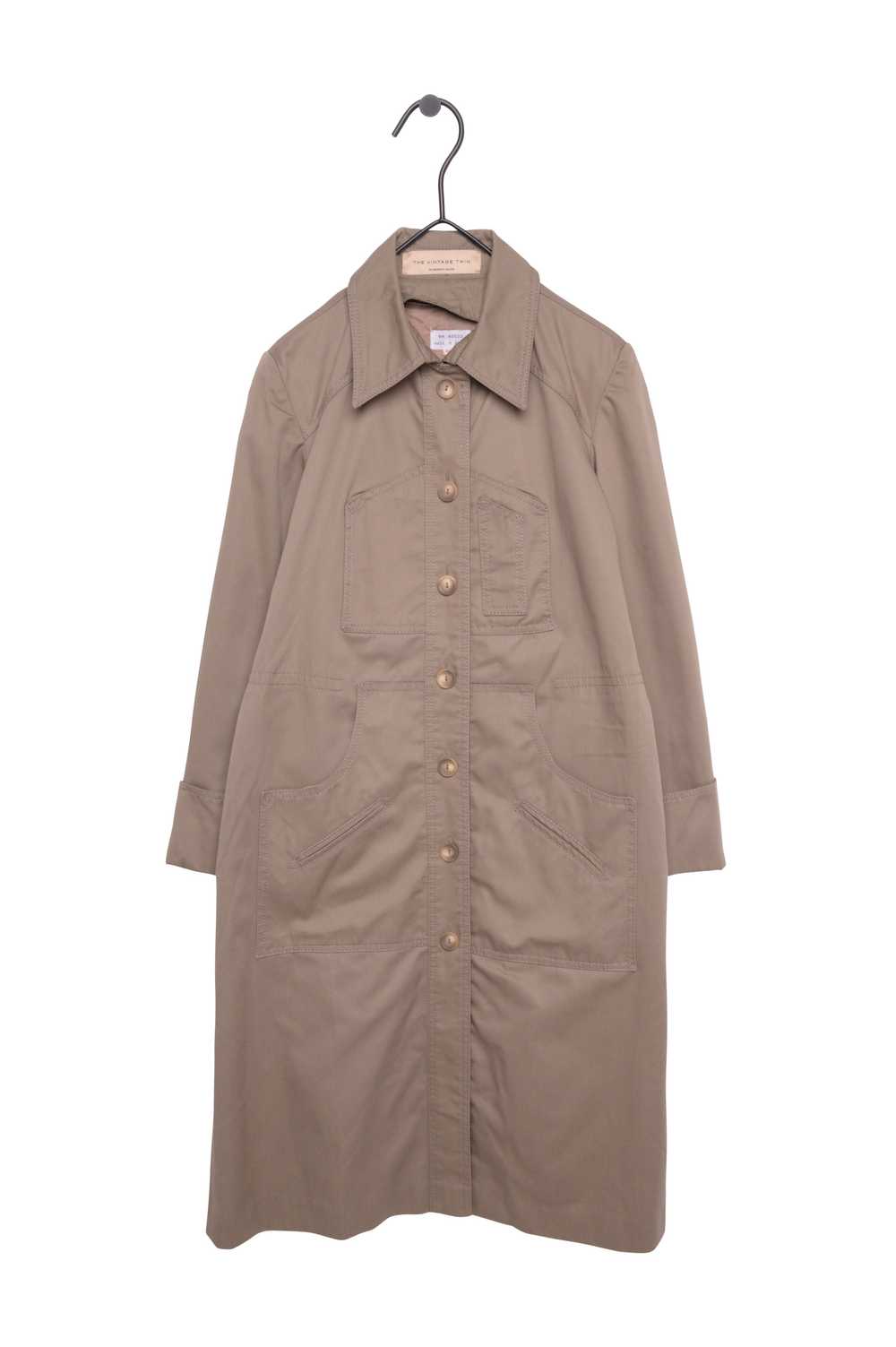 1960s Belted Trench Coat - image 1