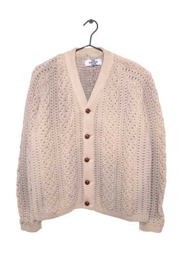 Wool Cable Knit Cardigan - image 1