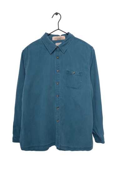 Teal Denim Shirt