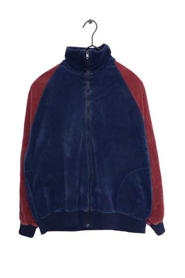 Velour Zip-Up Sweatshirt USA - image 1