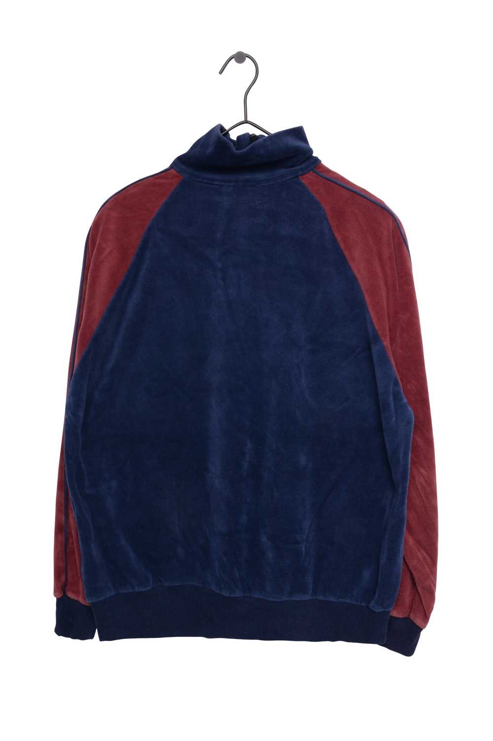 Velour Zip-Up Sweatshirt USA - image 2