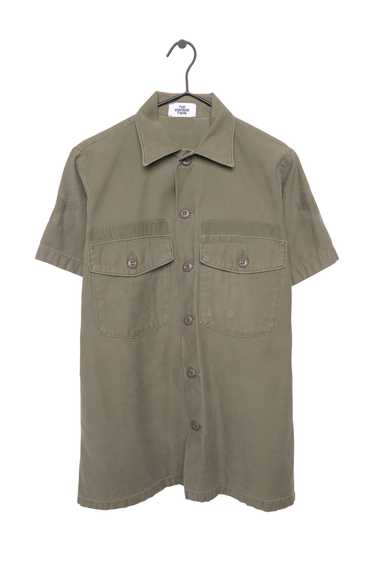 Short Sleeve Army Button Top