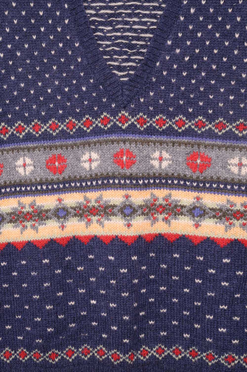 Wool Nordic Sweater Vest - image 3