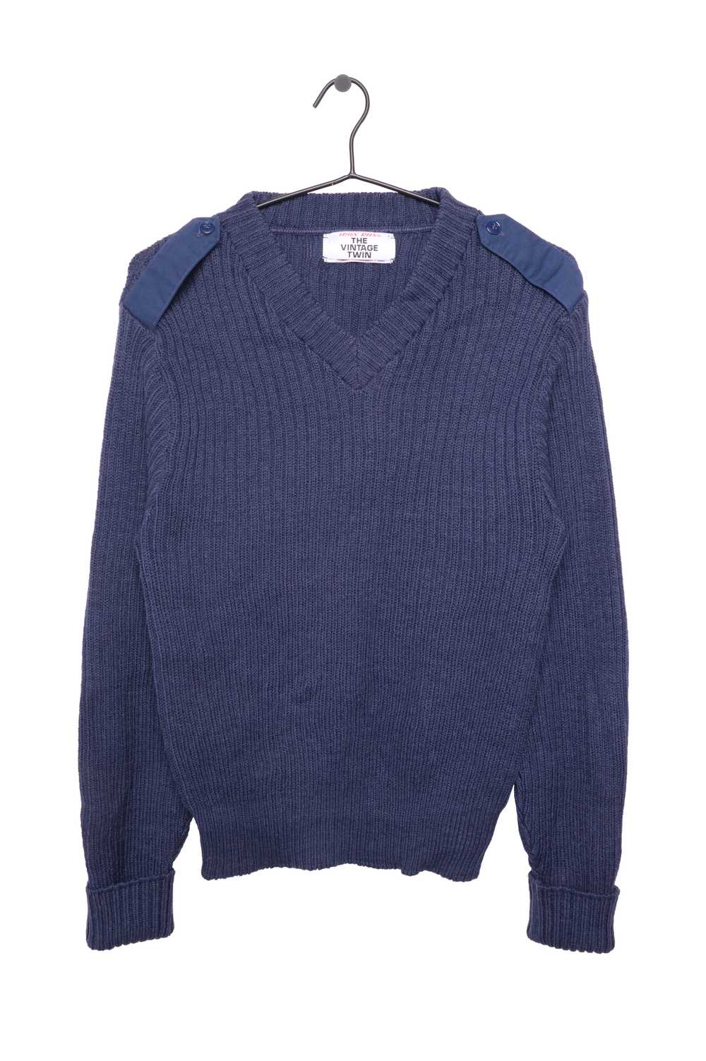 Elbow Patch Wool Sweater - image 1