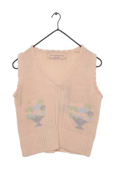 Soft Precious Floral Sweater Vest