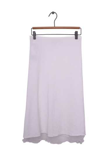 White Layered Maxi Skirt