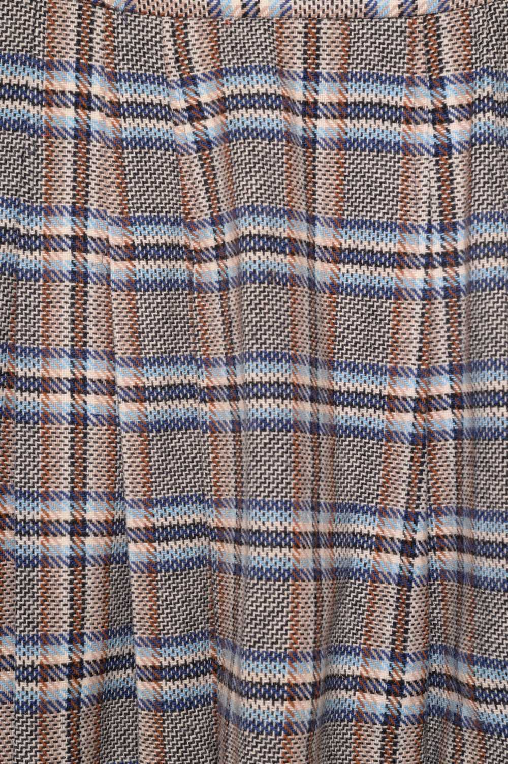 Plaid Wool Mini Skirt - image 2