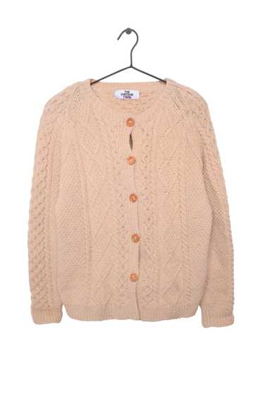 Irish Knit Wool Cardigan