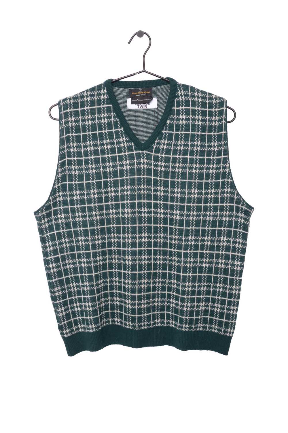 Grid Sweater Vest - image 1