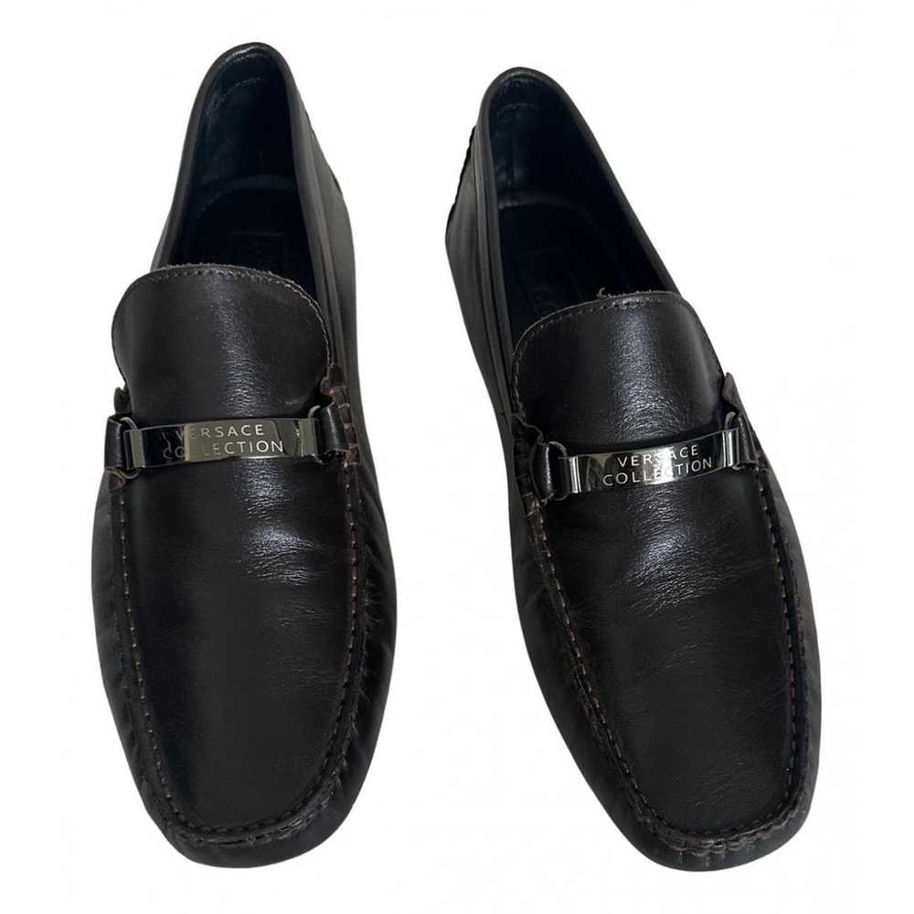 Versace Leather flats - image 1