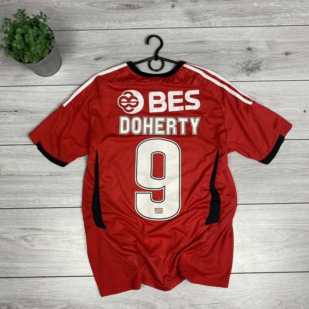 Adidas × Soccer Jersey × Vintage Benfica Doherty … - image 2