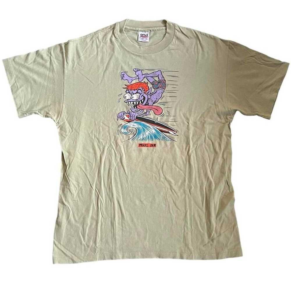 Anvil Vintage Pearl Jam Out of Control Tour T-Shi… - image 1