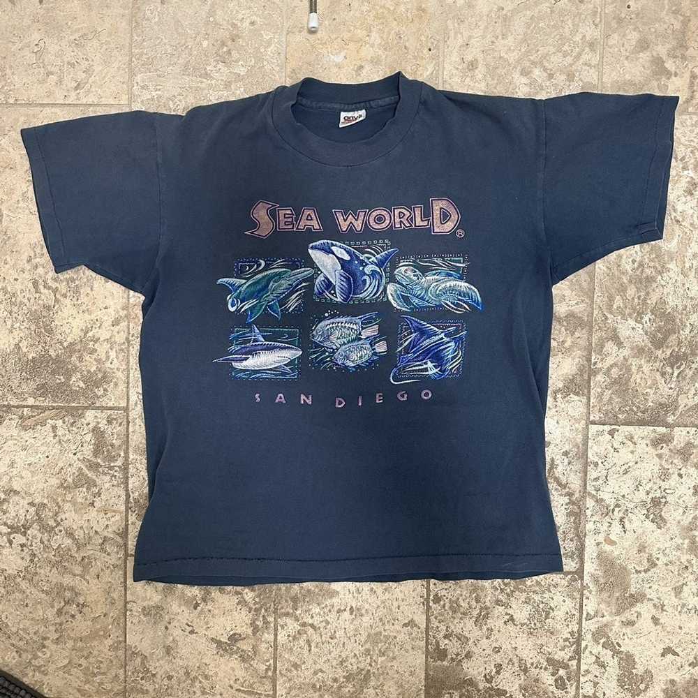 Vintage 1992 seawolrld single stitch - image 1