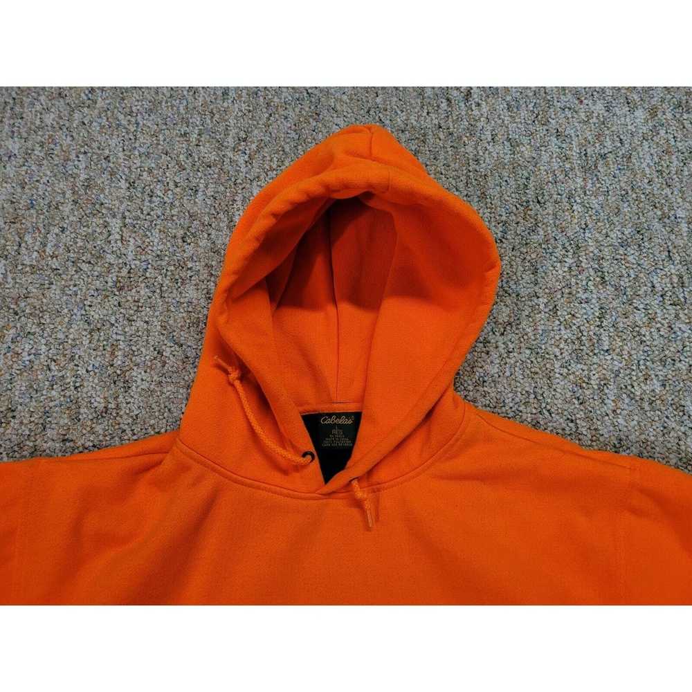 Vintage Cabelas Sweater Mens Large Orange Hoodie … - image 2