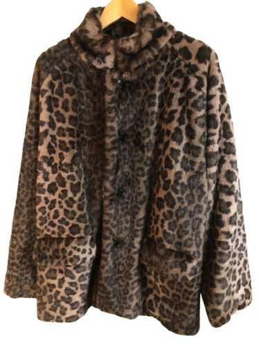 Needles Coat Multicolor Leopard Pattern Faux Fur