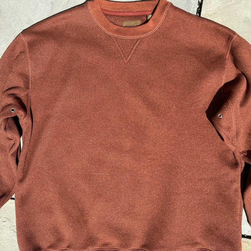 St. Johns Bay Y2K Brown Textured Knit Vented Crew… - image 4