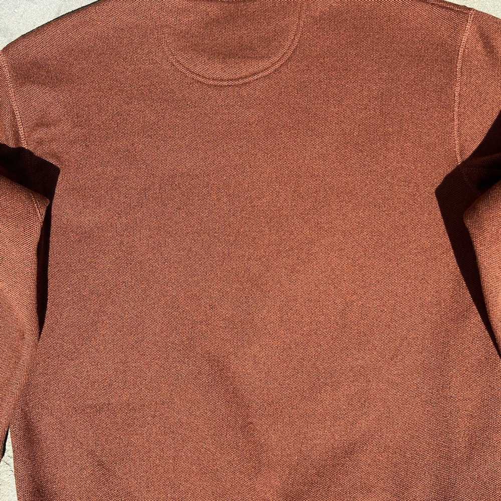 St. Johns Bay Y2K Brown Textured Knit Vented Crew… - image 6