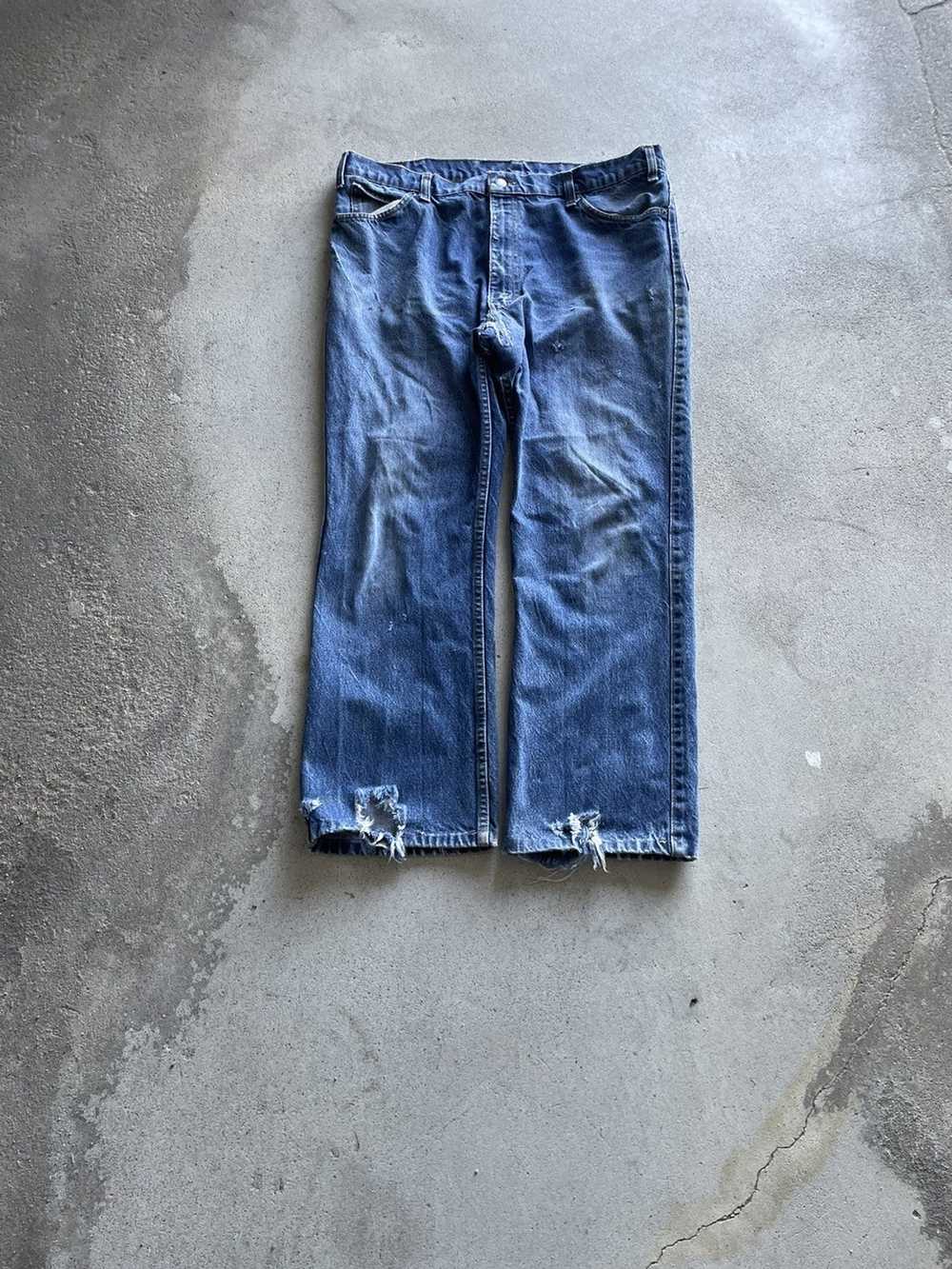 Levi's × Vintage Vintage 70s Levi’s Faded denim j… - image 1