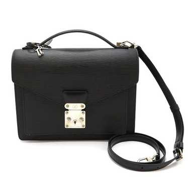Louis Vuitton messenger Epi Noir Neo Monceau Hand Shoulder 2 Way Bag  Preowned Black Leather ref.673980 - Joli Closet