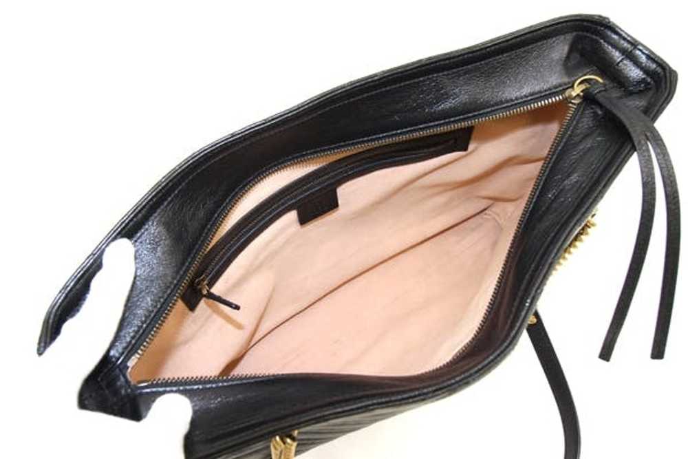 Gucci Gucci Tote Bag GG Marmont Black Leather - image 3