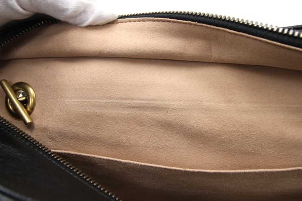 Gucci Gucci Tote Bag GG Marmont Black Leather - image 6