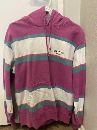 Supreme striped hoodie - Gem