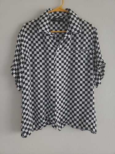 Amiri Checkered silk shirt