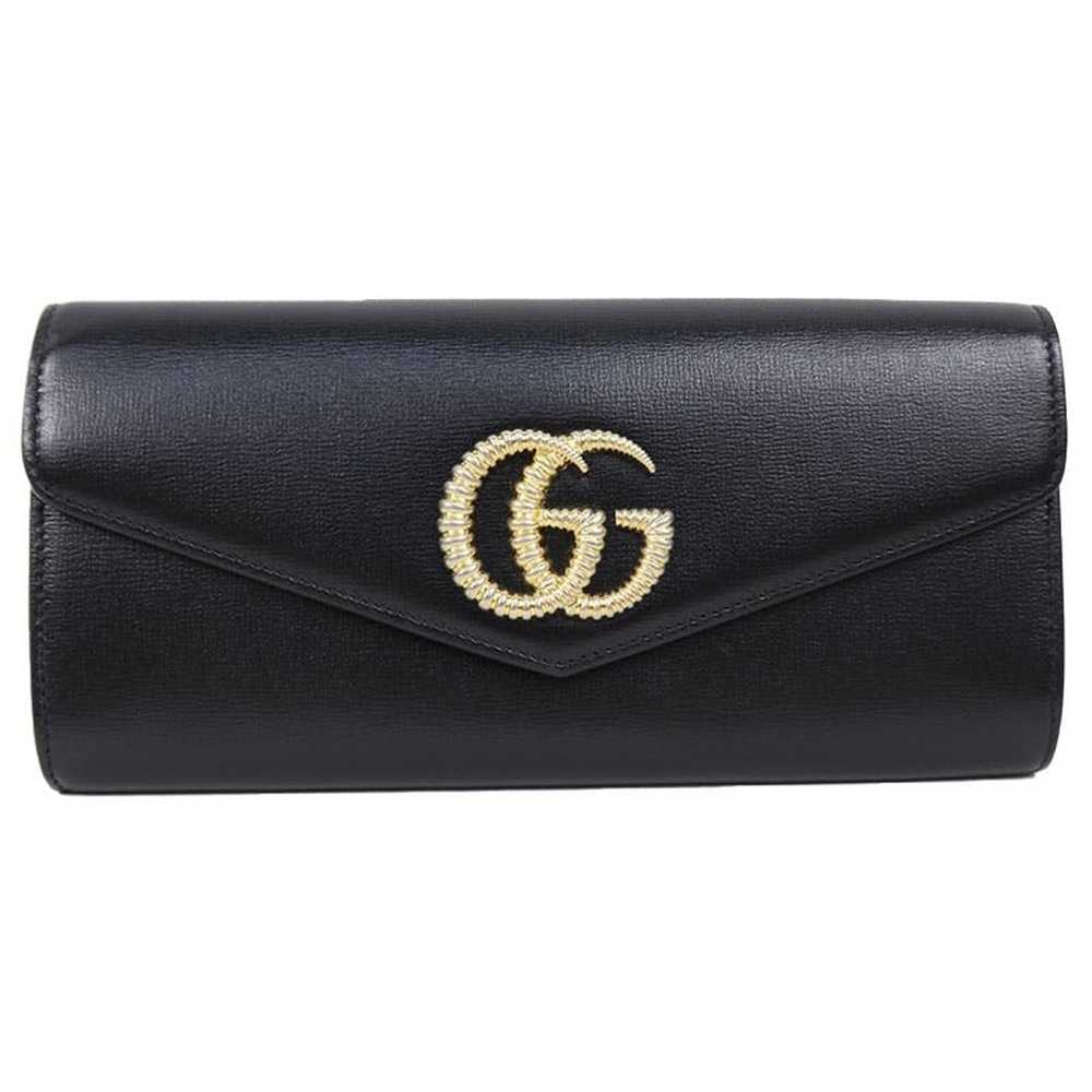 Gucci Gucci Clutch Bag Black Leather - image 1