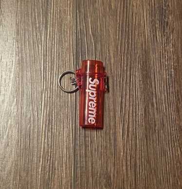 Short Clip: Supreme Waterproof Lighter Case Keychain Red SS20. 