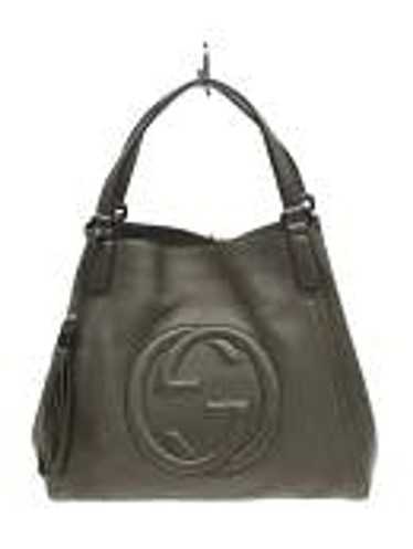 Gucci Gucci Leather Plain Soho Interlocking GG Tot