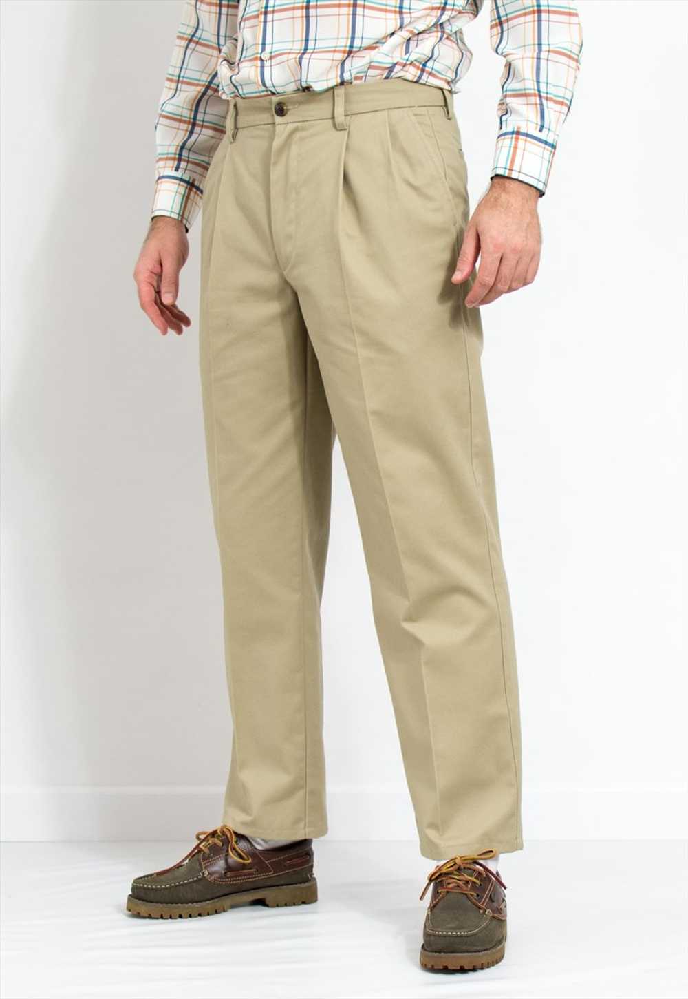 St. John's Bay Vintage pleated pants in beige siz… - image 3