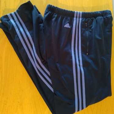 Vintage Adidas Climashell Striped Mesh Lined Wind Pants Joggers Trainers 
